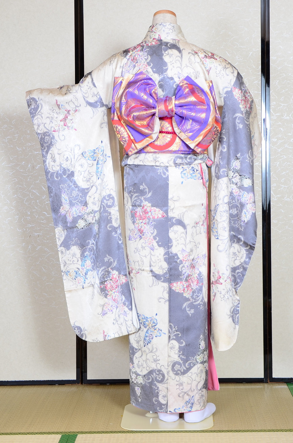 Long-sleeved kimono 6 items set / Furisode / FK#1-319