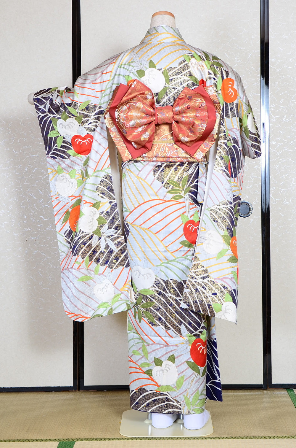 Long-sleeved kimono 6 items set / Furisode / FK#1-301