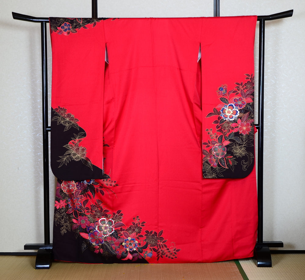 Long-sleeved kimono 6 items set / Furisode / FK#1-835