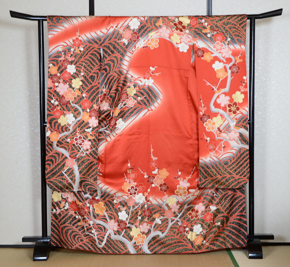 Long-sleeved kimono 6 items set / Furisode / FK#1-769