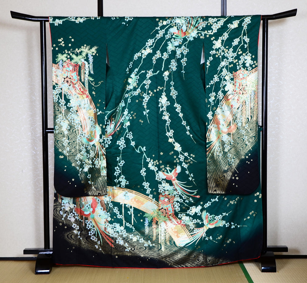 Long-sleeved kimono 6 items set / Furisode / FK#1-440