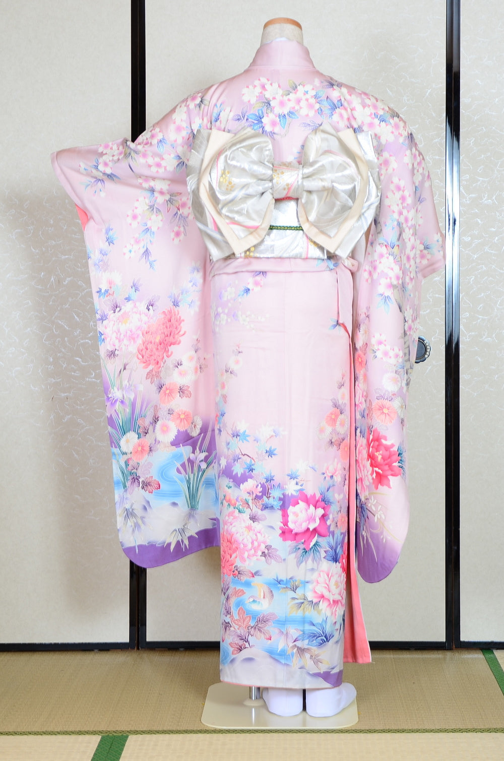 Long-sleeved kimono 6 items set / Furisode / FK#1-382