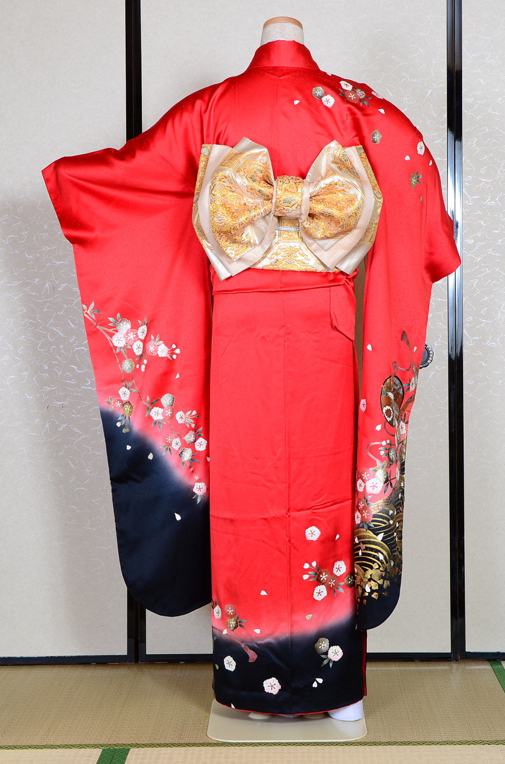 Long-sleeved kimono 6 items set / Furisode / FK#1182