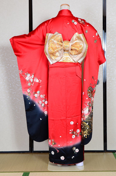 Long-sleeved kimono 6 items set / Furisode / FK#1182