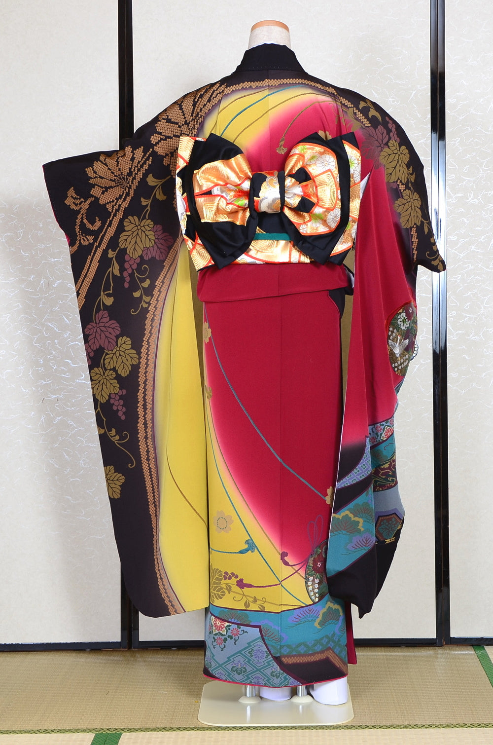 Long-sleeved kimono 6 items set / Furisode / FK#1-228