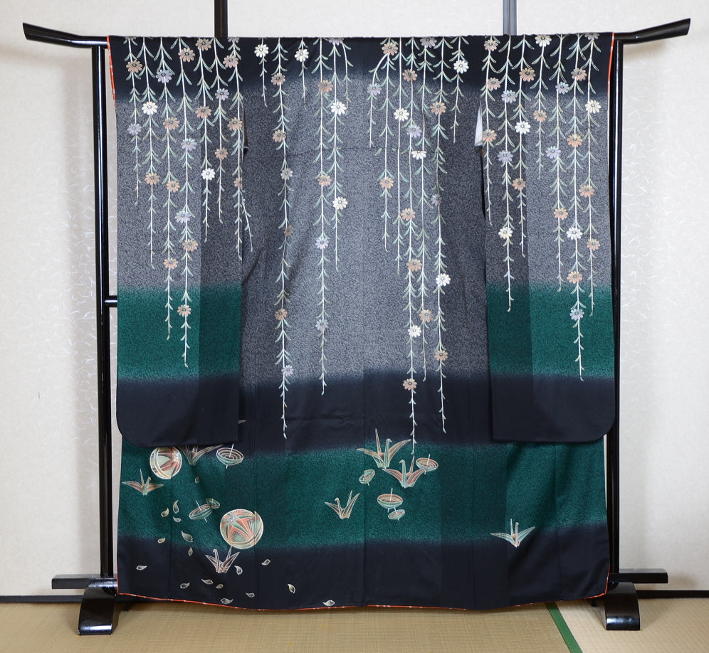 Long-sleeved kimono 6 items set / Furisode / FK#1-588
