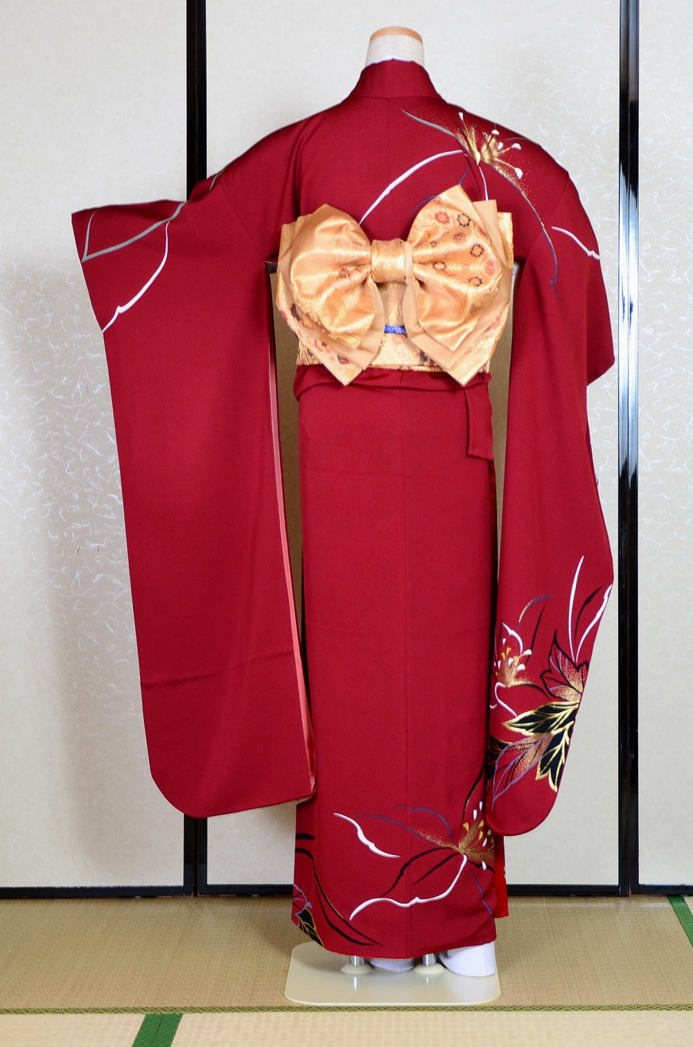 Long-sleeved kimono 6 items set / Furisode / FK#1-378