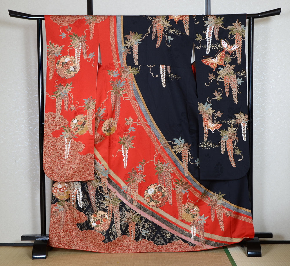 Long-sleeved kimono 6 items set / Furisode / FK#1-752