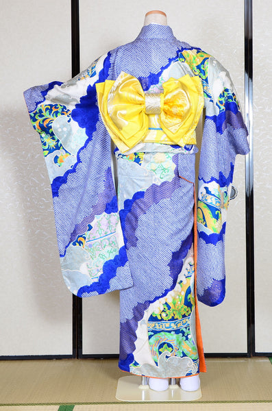 Long-sleeved kimono 6 items set / Furisode / FK#1-311