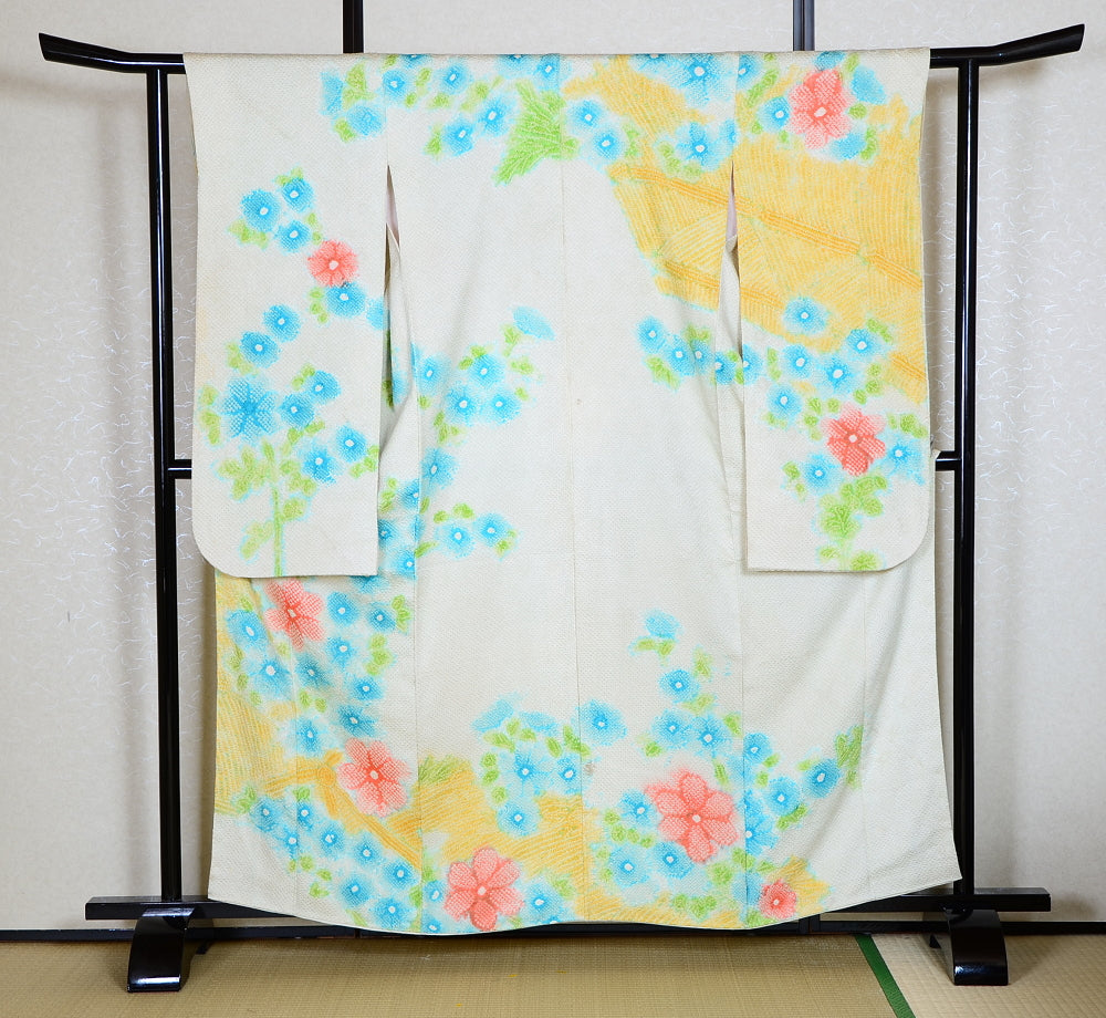 Long-sleeved kimono 6 items set / Furisode / FK#1-434