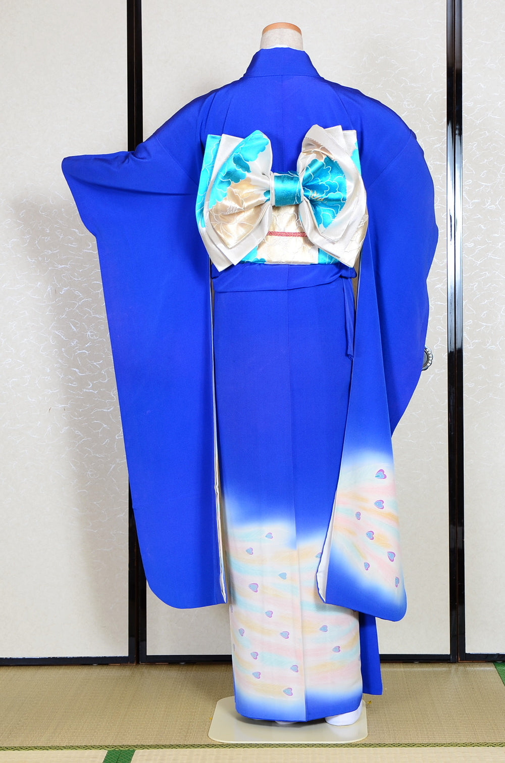 Long-sleeved kimono 6 items set / Furisode / FK#986