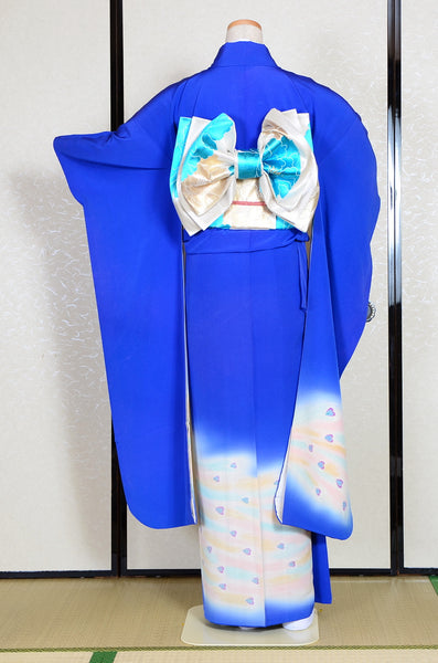 Long-sleeved kimono 6 items set / Furisode / FK#986