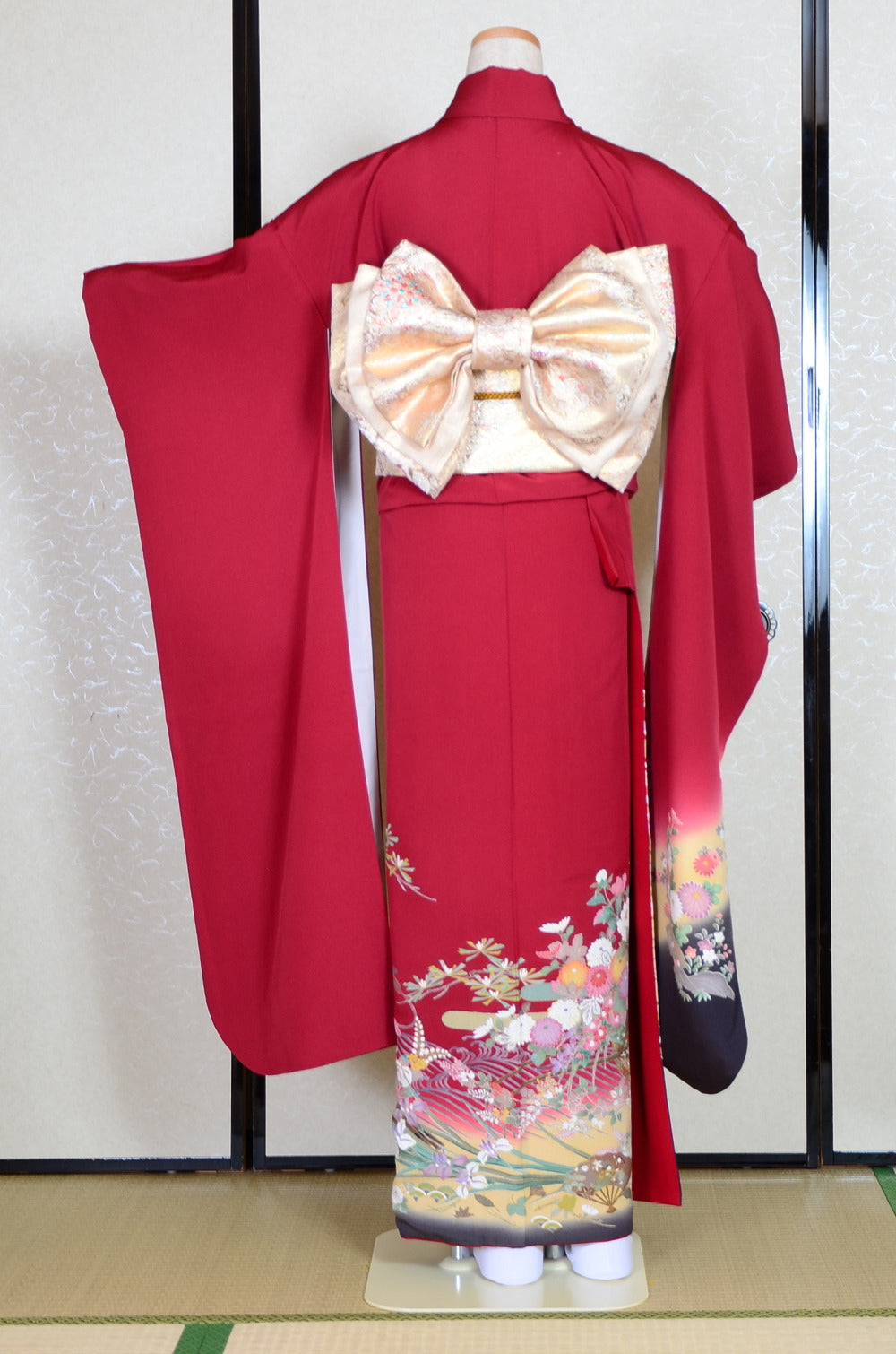 Long-sleeved kimono 6 items set / Furisode / FK#1-363