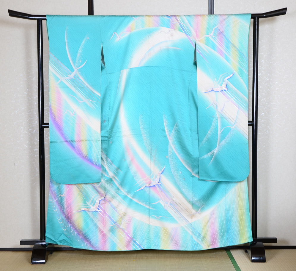 Long-sleeved kimono 6 items set / Furisode / FK#1-589