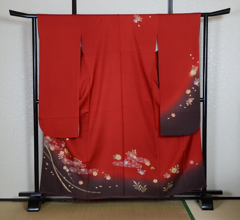 Long-sleeved kimono 6 items set / Furisode / FK#1-817