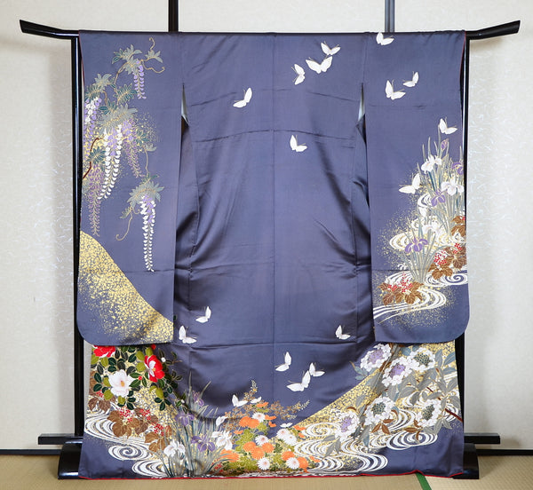 Long-sleeved kimono 6 items set / Furisode / FK#1-392