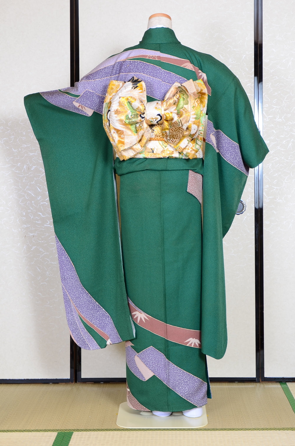 Long-sleeved kimono 6 items set / Furisode / FK#1056