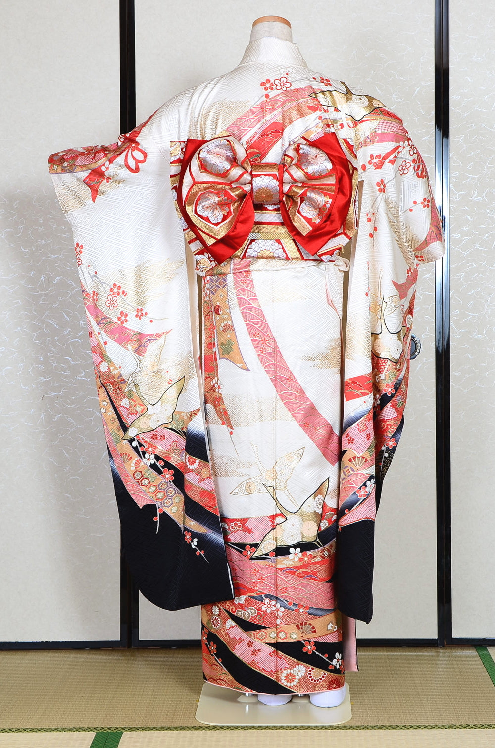 Long-sleeved kimono 6 items set / Furisode / FK#1184