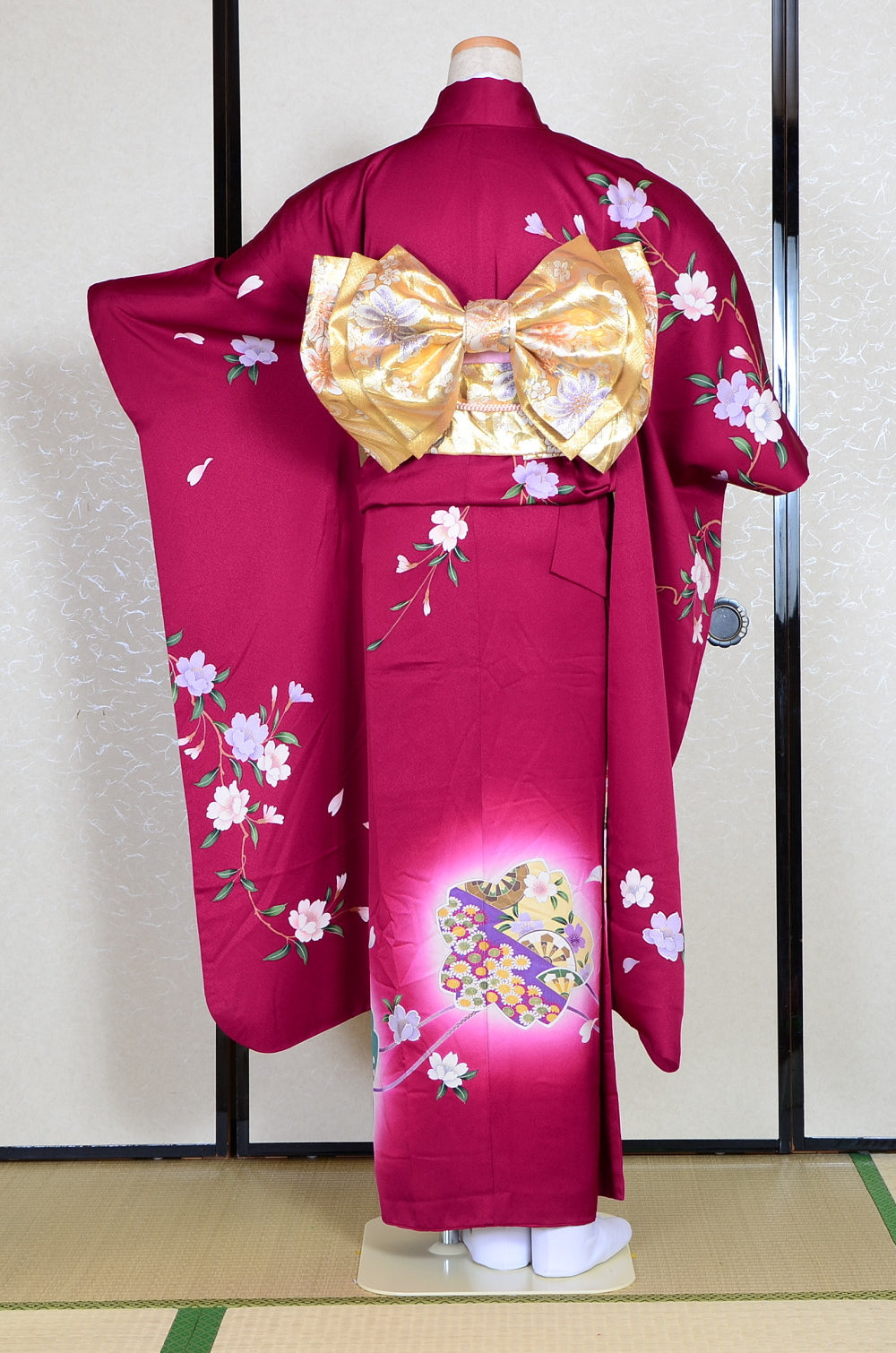 Long-sleeved kimono 6 items set / Furisode / FK#1082
