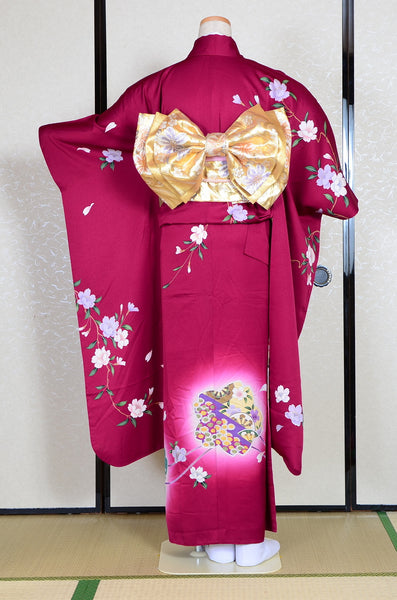 Long-sleeved kimono 6 items set / Furisode / FK#1082