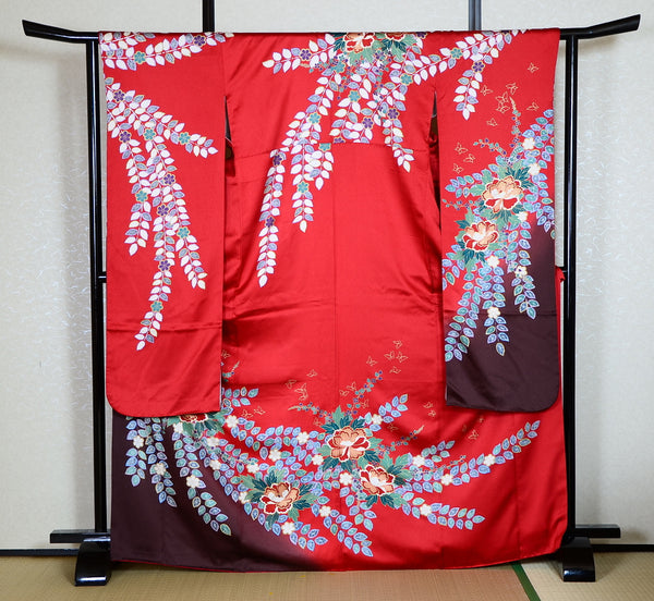 Long-sleeved kimono 6 items set / Furisode / FK#1-426