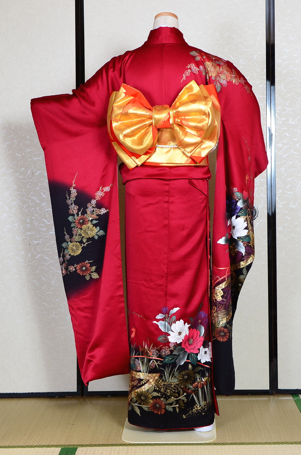 Long-sleeved kimono 6 items set / Furisode / FK#1-227