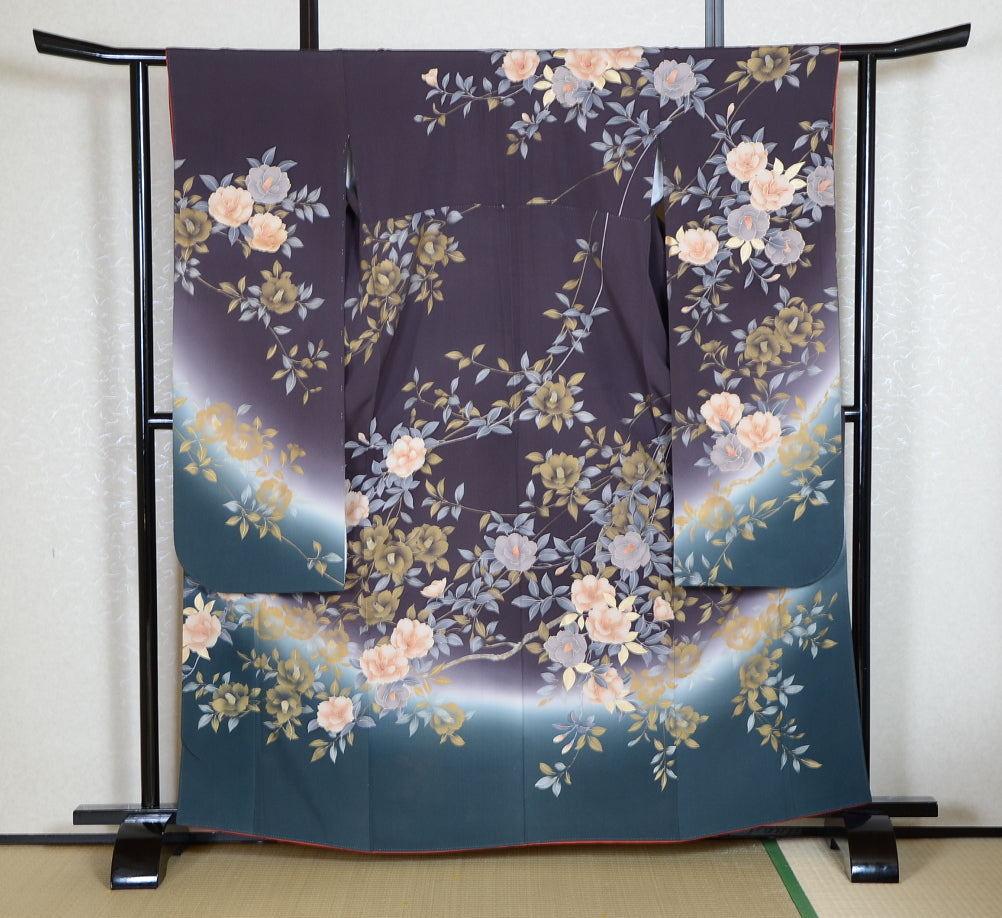 Long-sleeved kimono 6 items set / Furisode / FK#1-575