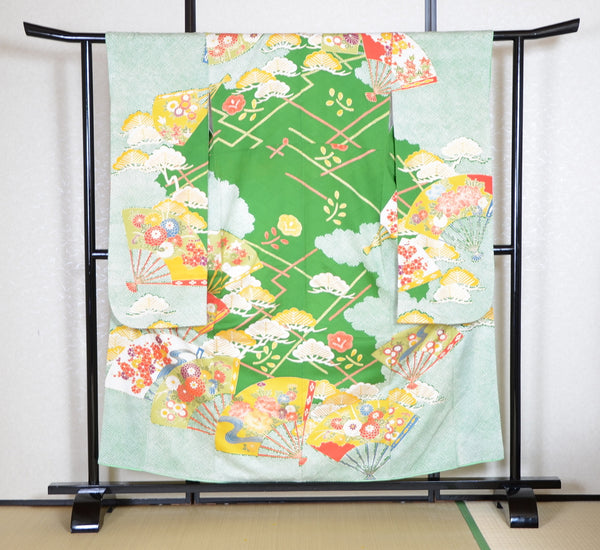 Long-sleeved kimono 6 items set / Furisode / FK#1-564