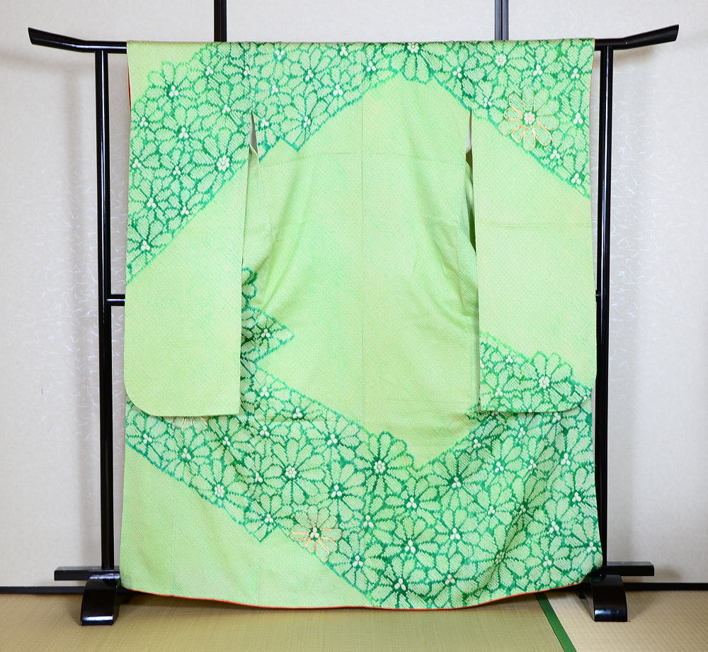 Long-sleeved kimono 6 items set / Furisode / FK#1-672