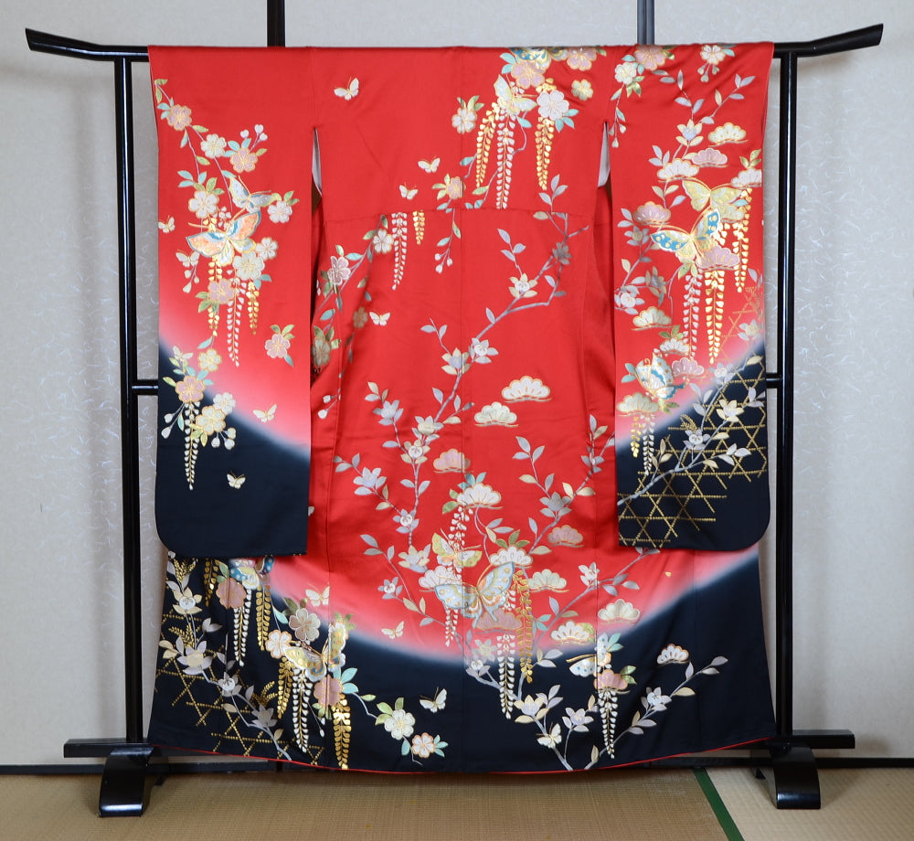 Long-sleeved kimono 6 items set / Furisode / FK#1-788