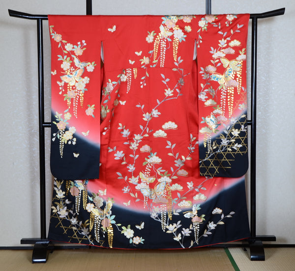 Long-sleeved kimono 6 items set / Furisode / FK#1-788