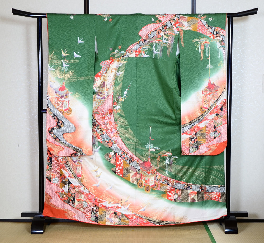 Long-sleeved kimono 6 items set / Furisode / FK#1-384