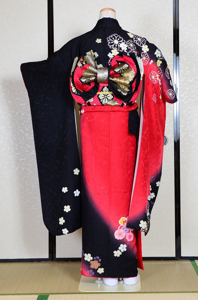 Long-sleeved kimono 6 items set / Furisode / FK#1-223