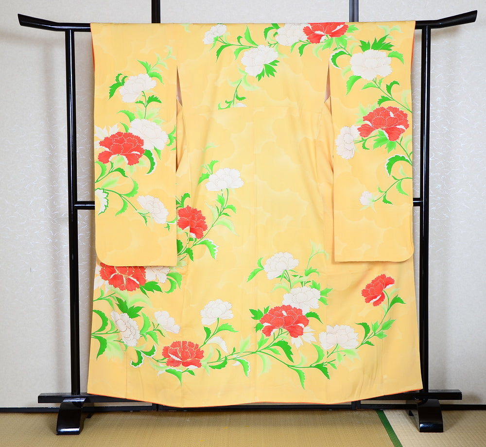 Long-sleeved kimono 6 items set / Furisode / FK#1-435