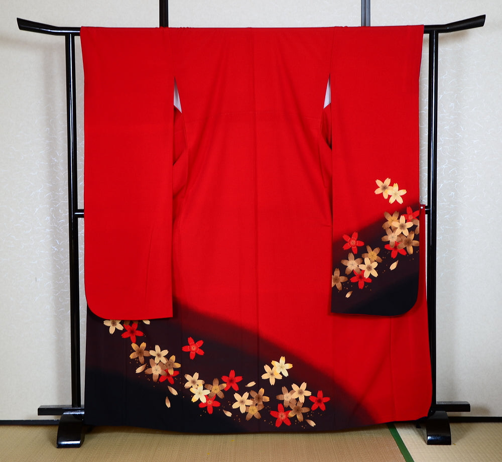 Long-sleeved kimono 6 items set / Furisode / FK#1-437