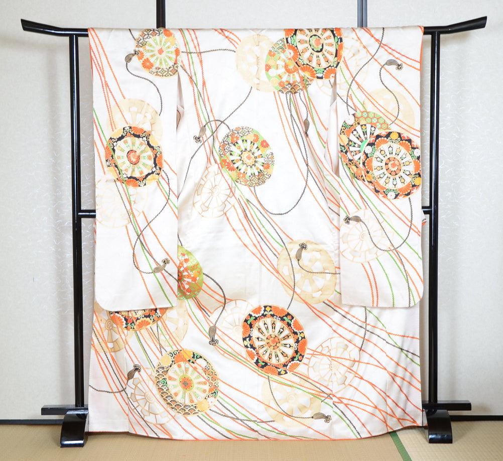 Long-sleeved kimono 6 items set / Furisode / FK#1-563