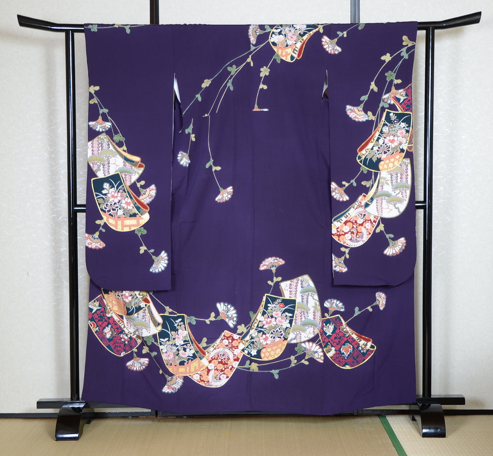 Long-sleeved kimono 6 items set / Furisode / FK#1-587