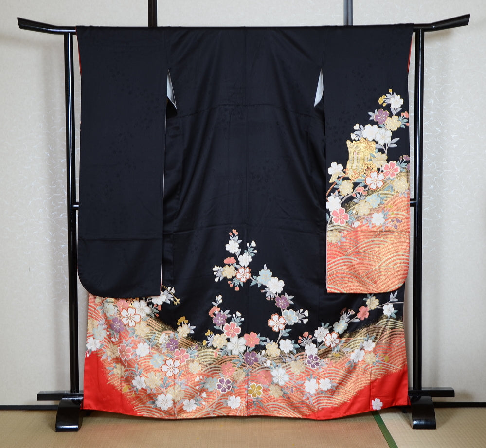 Long-sleeved kimono 6 items set / Furisode / FK#1-544