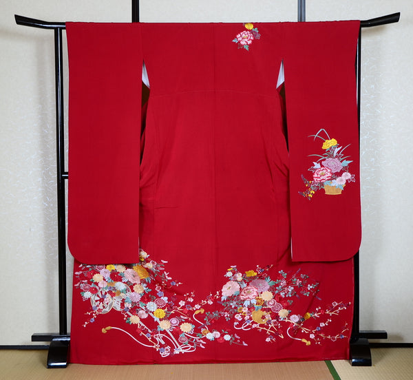 Long-sleeved kimono 6 items set / Furisode / FK#1-447