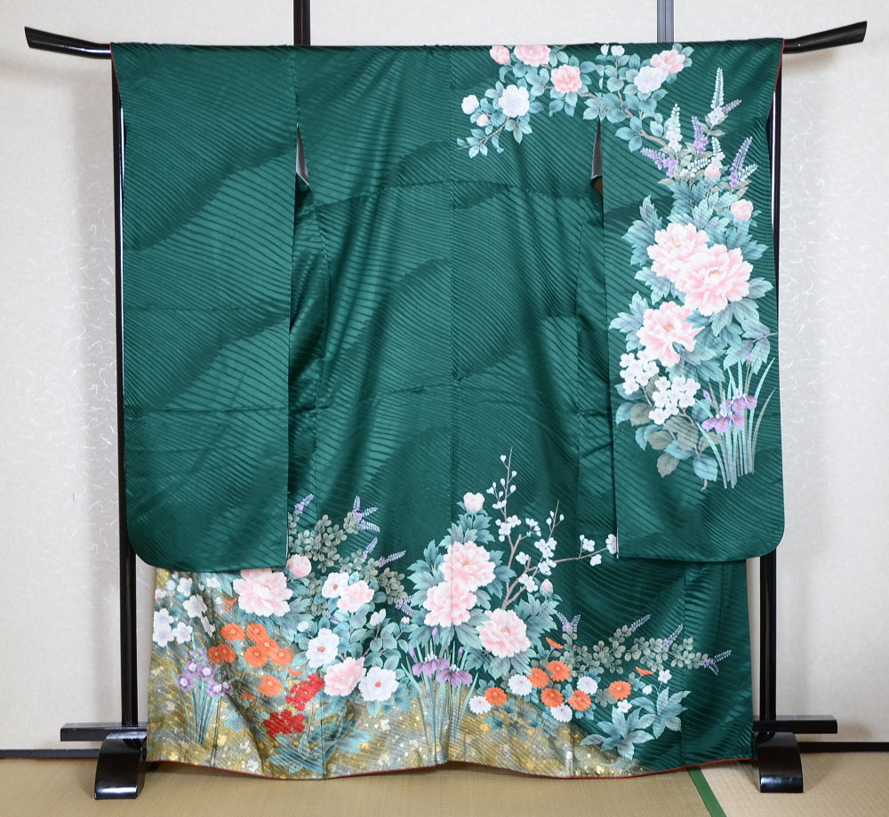 Long-sleeved kimono 6 items set / Furisode / FK#1-691