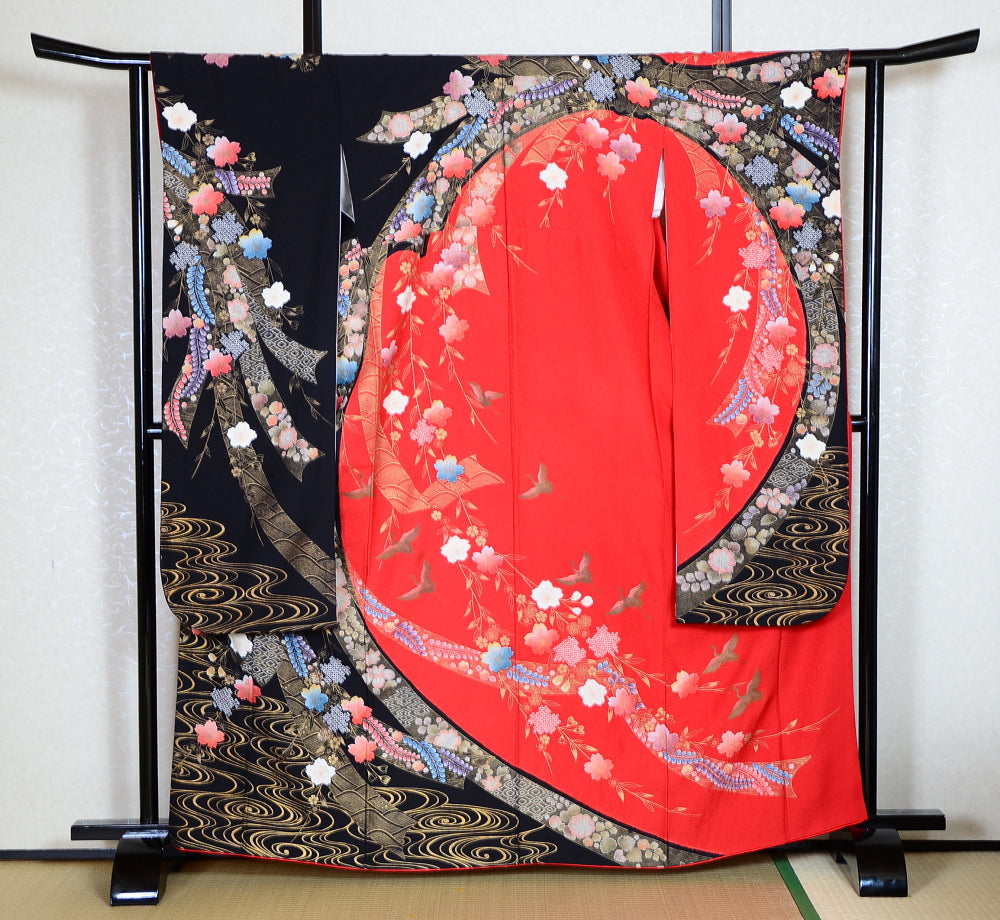 Long-sleeved kimono 6 items set / Furisode / FK#1-665