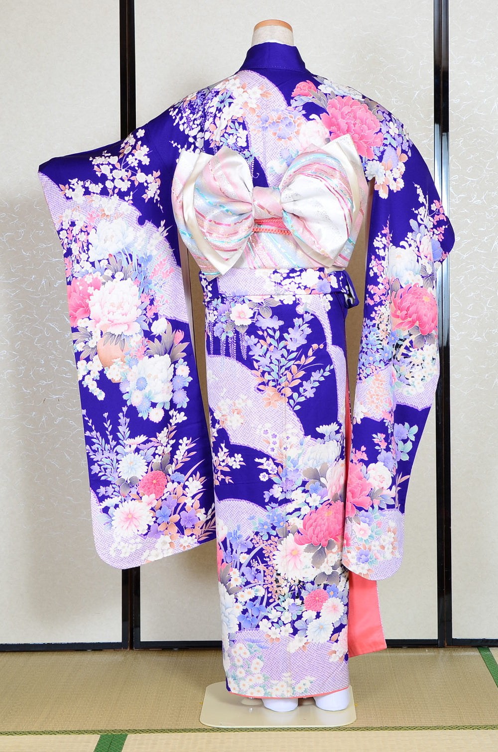 Long-sleeved kimono 6 items set / Furisode / FK#1127