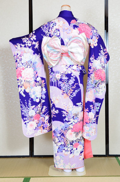 Long-sleeved kimono 6 items set / Furisode / FK#1127