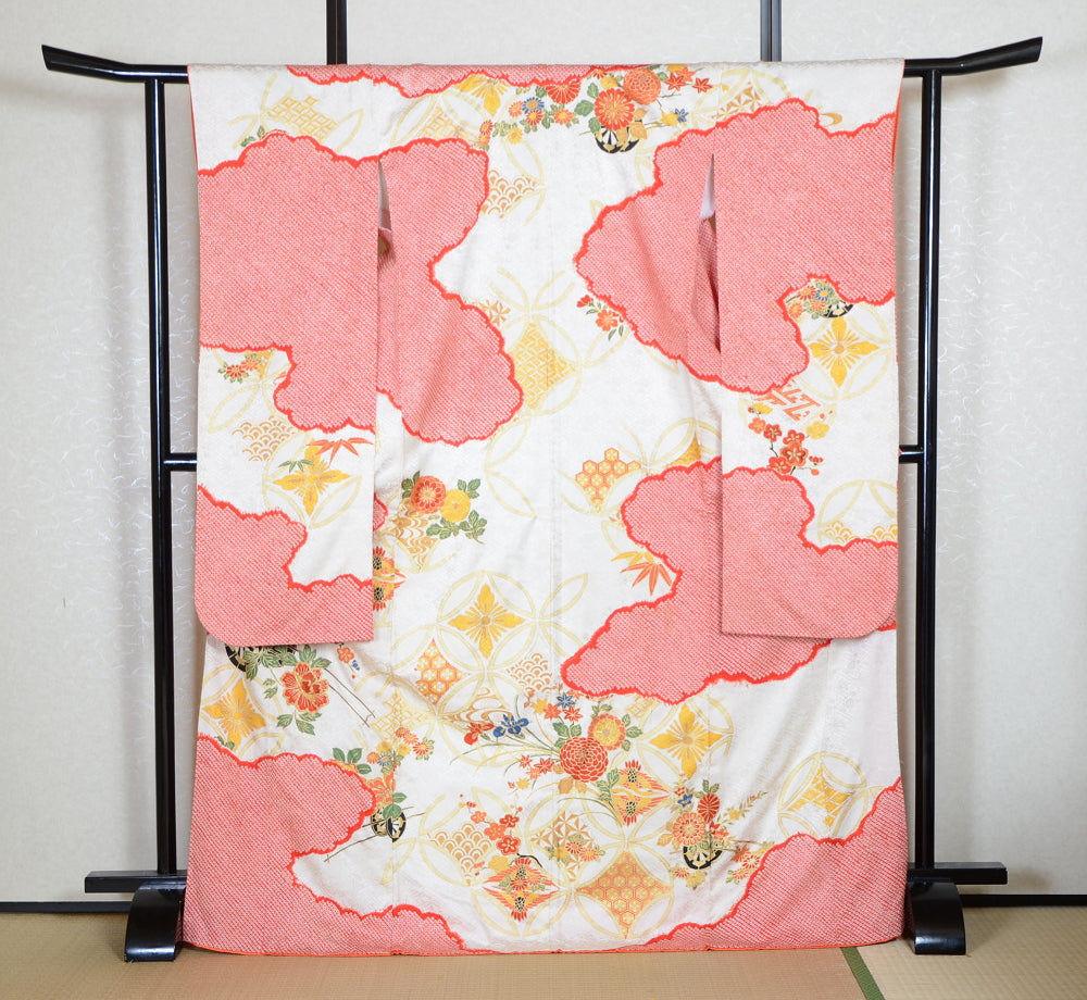 Long-sleeved kimono 6 items set / Furisode / FK#1-810