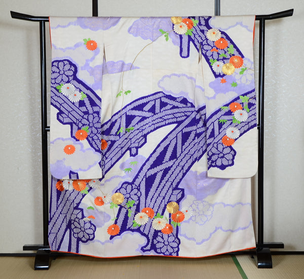 Long-sleeved kimono 6 items set / Furisode / FK#1-545