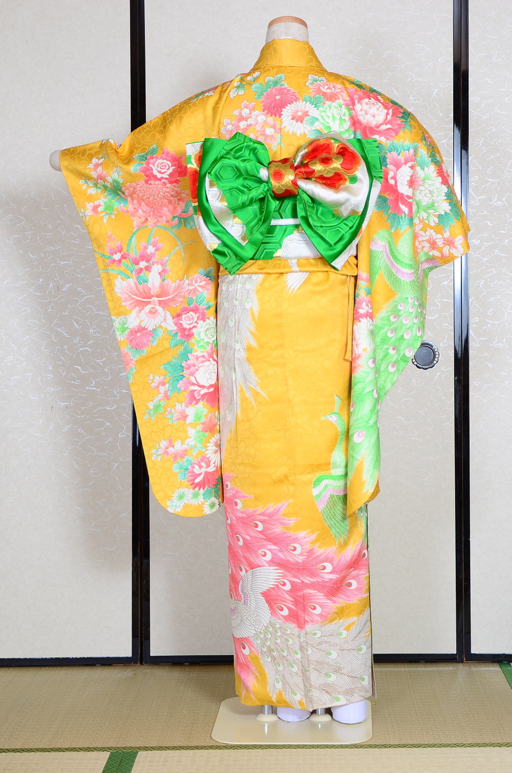 Long-sleeved kimono 6 items set / Furisode / FK#938
