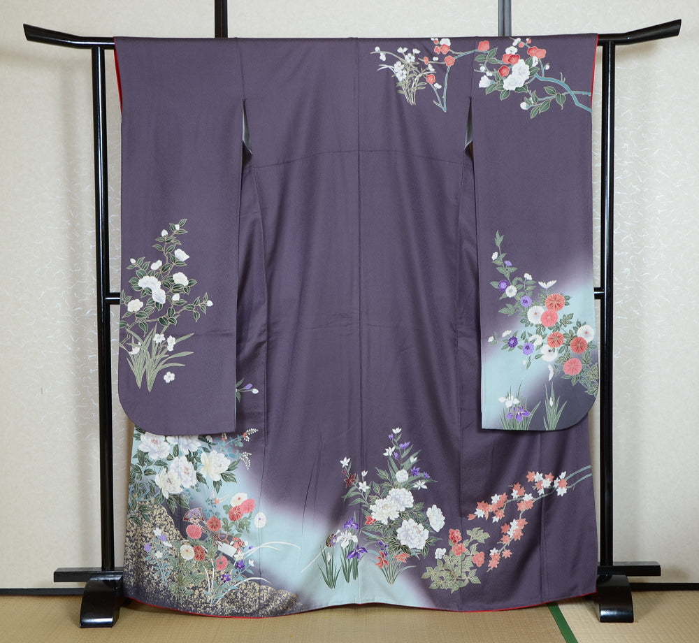 Long-sleeved kimono 6 items set / Furisode / FK#1-760