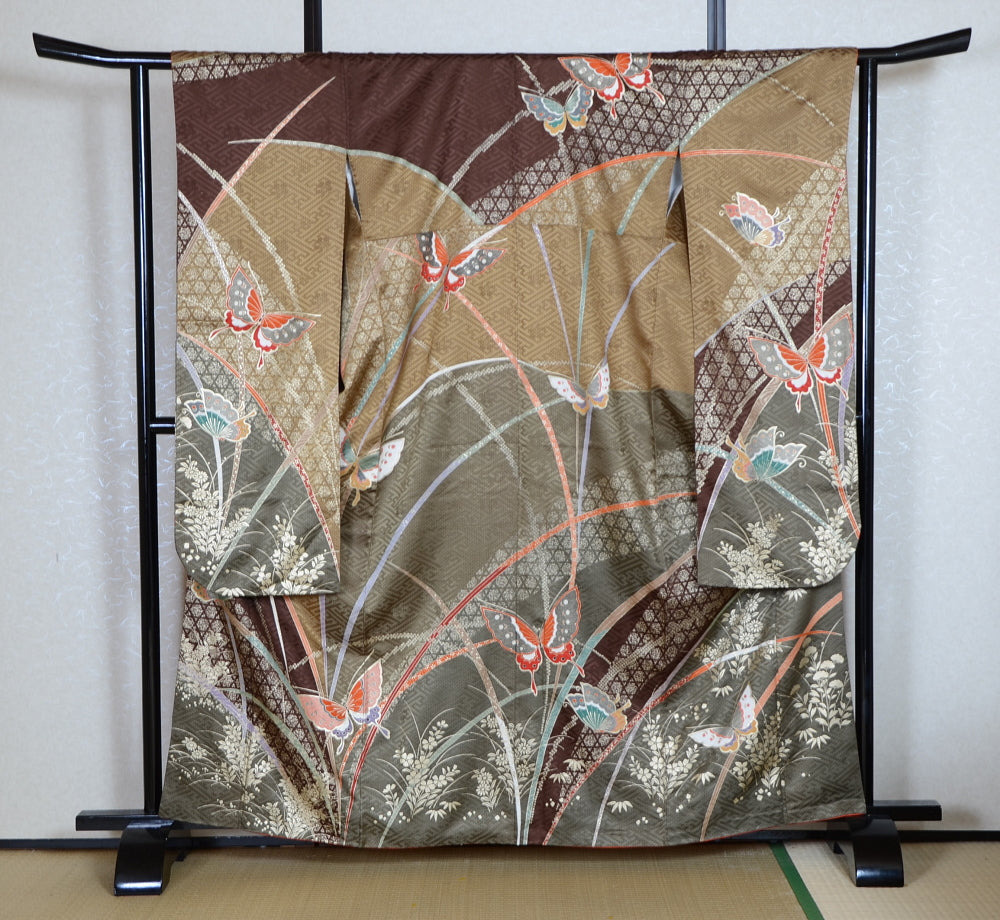 Long-sleeved kimono 6 items set / Furisode / FK#1-776