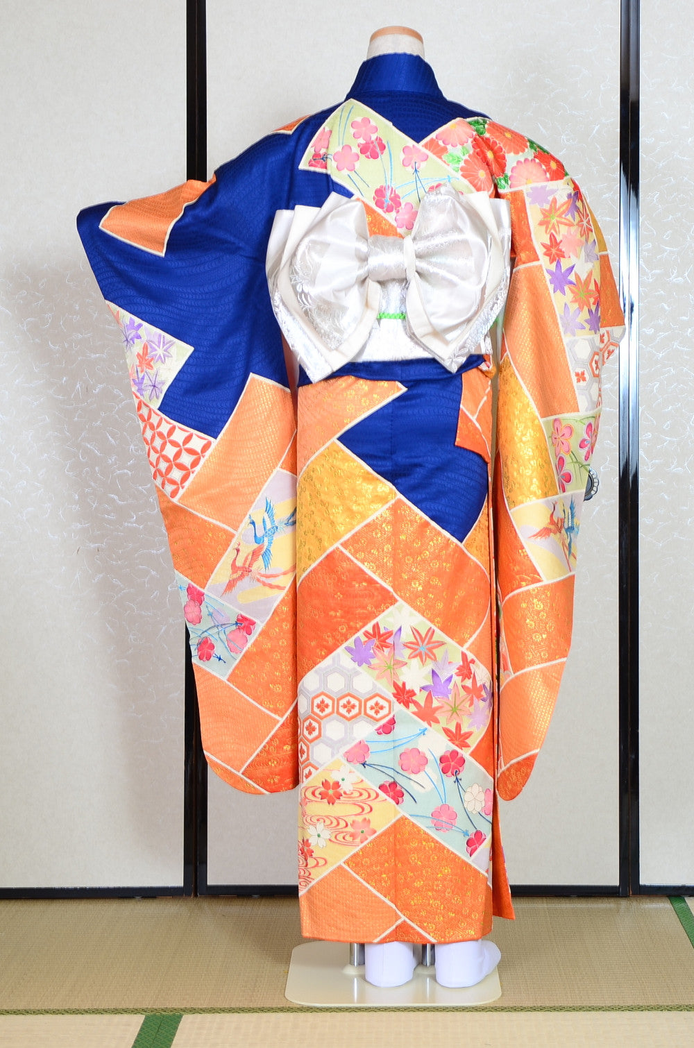 Long-sleeved kimono 6 items set / Furisode / FK#1-374