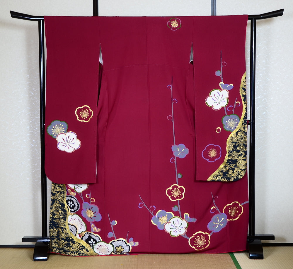 Long-sleeved kimono 6 items set / Furisode / FK#1-444